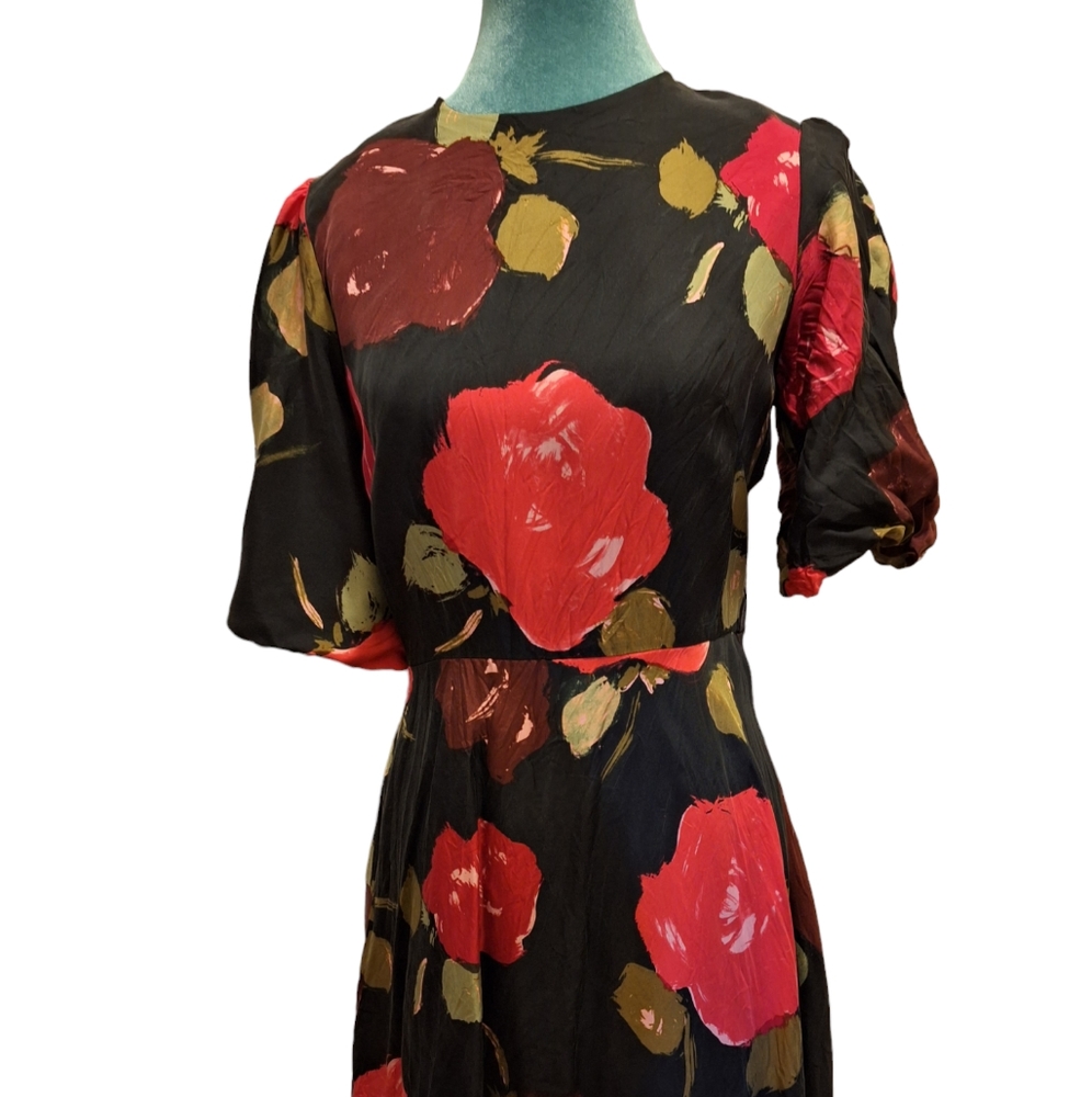 Kate spade red floral party dress